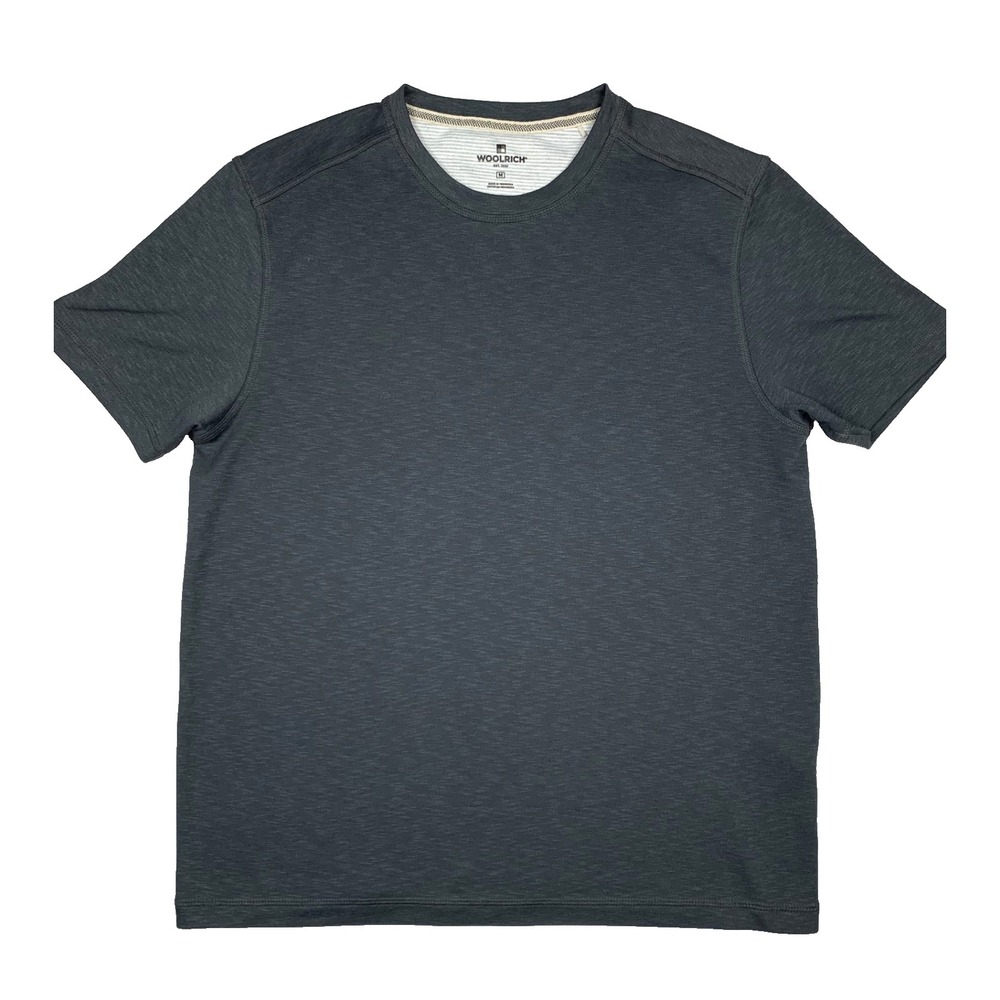 Woolrich T Shirt Mens Medium Gray Performance Short Sleeve Lightweight Tee